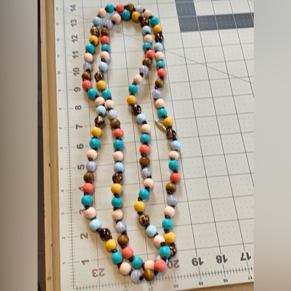 NIB Plunder Design Sawyer Multicolor Beaded Necklace - Picture 5 of 8